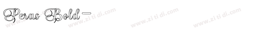 Peras Bold字体转换